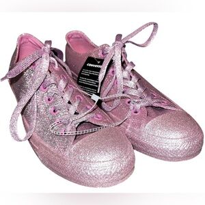 Converse Chuck Taylor All Star Rosie Pink Completely Covered Glitter Low Shoes